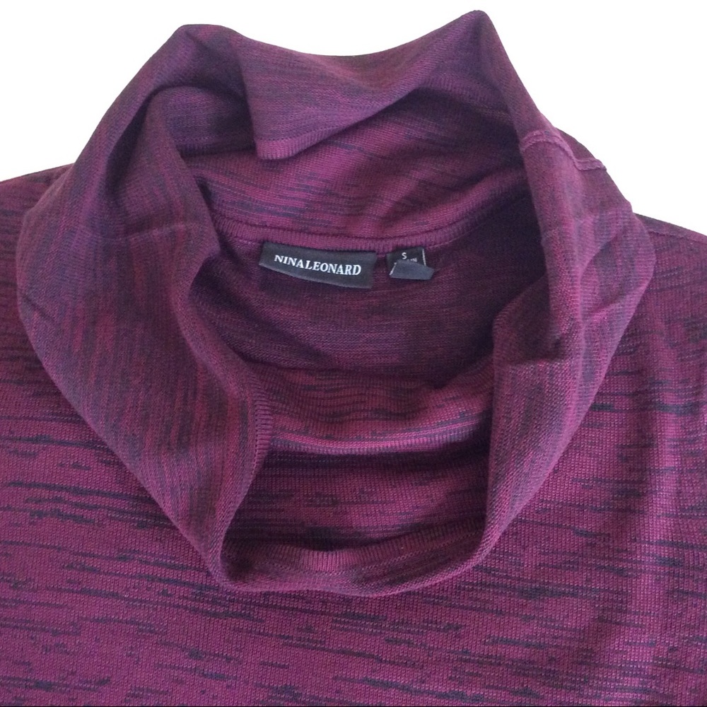 Nina Leonard Cowl Neck Pocket Sweater Dress - Picture 6 of 7